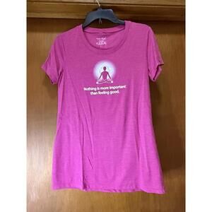 Womens Positive Thought Meditation tshirt, Size Large